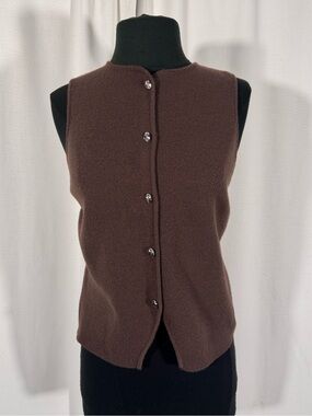 Major Major Brown Knit Vest Top